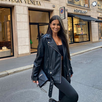 Nina | Klassische Lederjacke für Damen, edel & vielseitig