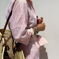 Zia | Zeitloses Streifen-Hemdkleid mit Eleganz