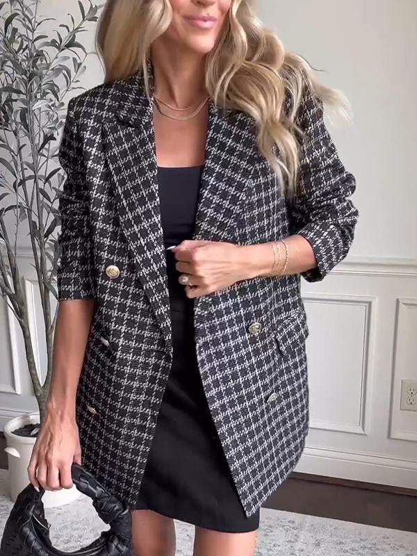 Laura | Modisches Blazer im Karodesign