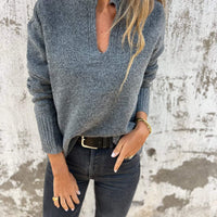 Lyra - V-Ausschnitt Top Med Long