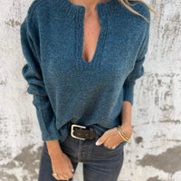 Lyra - V-Ausschnitt Top Med Long