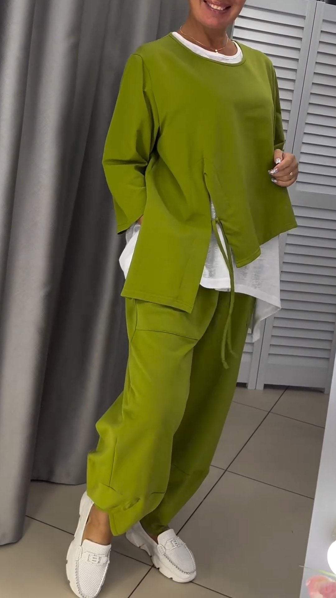 Elvera | Bequemes Damen-Set mit Top & Hose