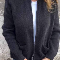 Mara | Reißverschluss-Strickjacke aus Baumwolle