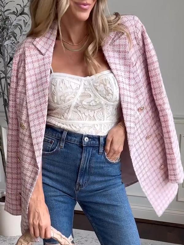 Laura | Modisches Blazer im Karodesign