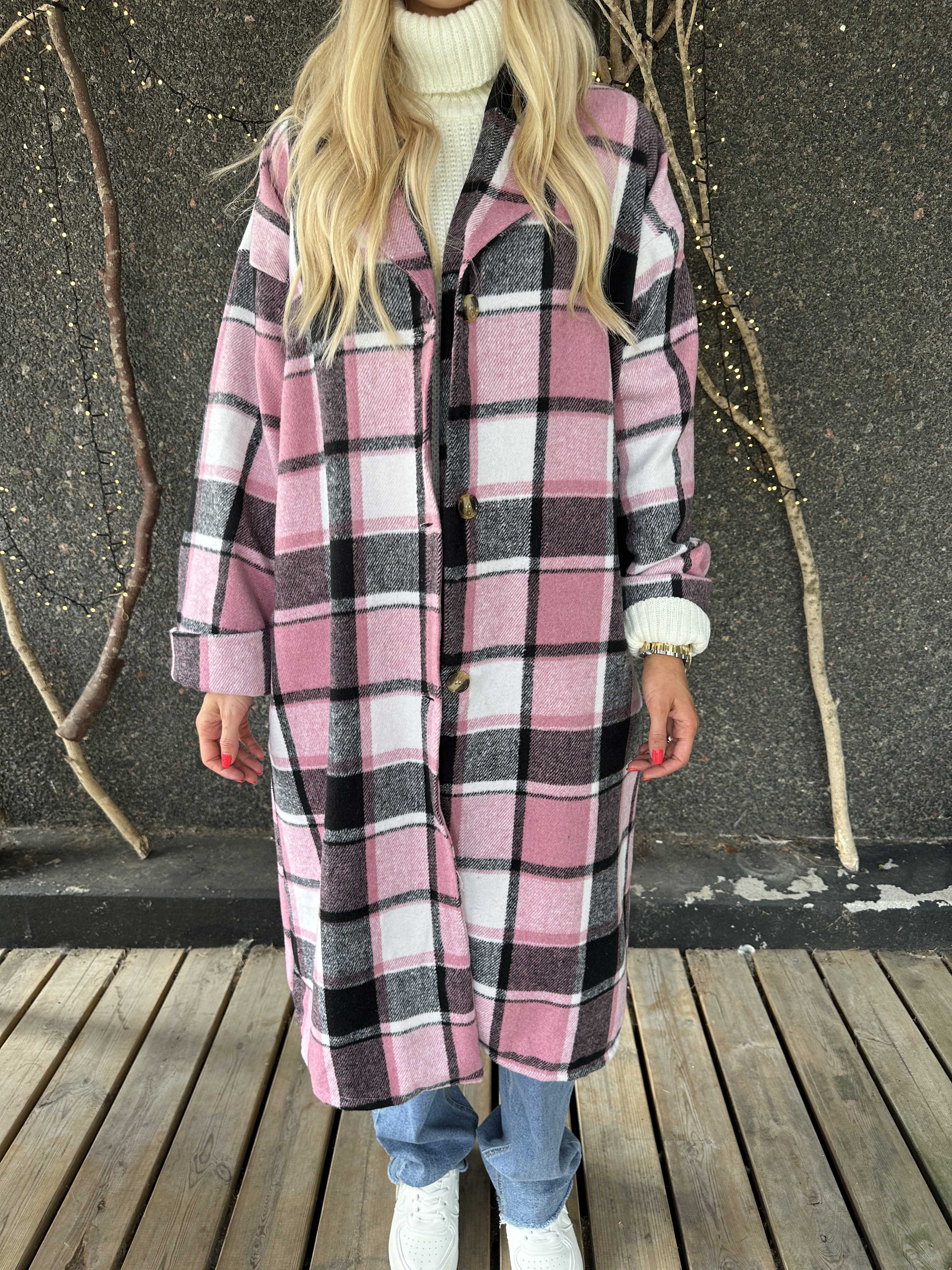 Karolyn | Kariertes Viskose-Hemdkleid