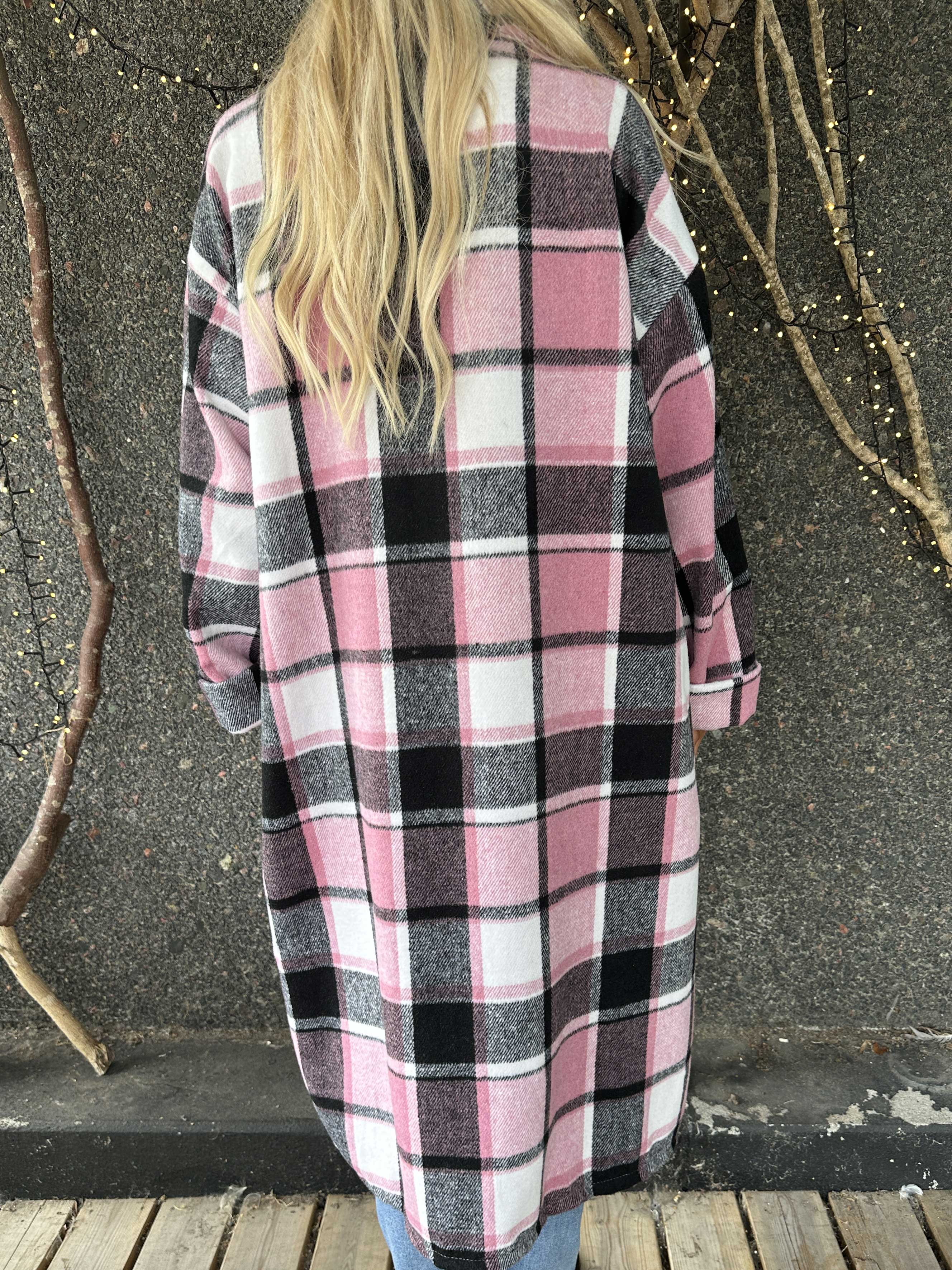 Karolyn | Kariertes Viskose-Hemdkleid