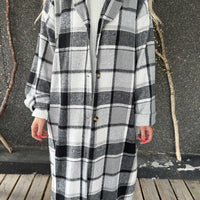 Karolyn | Kariertes Viskose-Hemdkleid