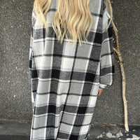 Karolyn | Kariertes Viskose-Hemdkleid