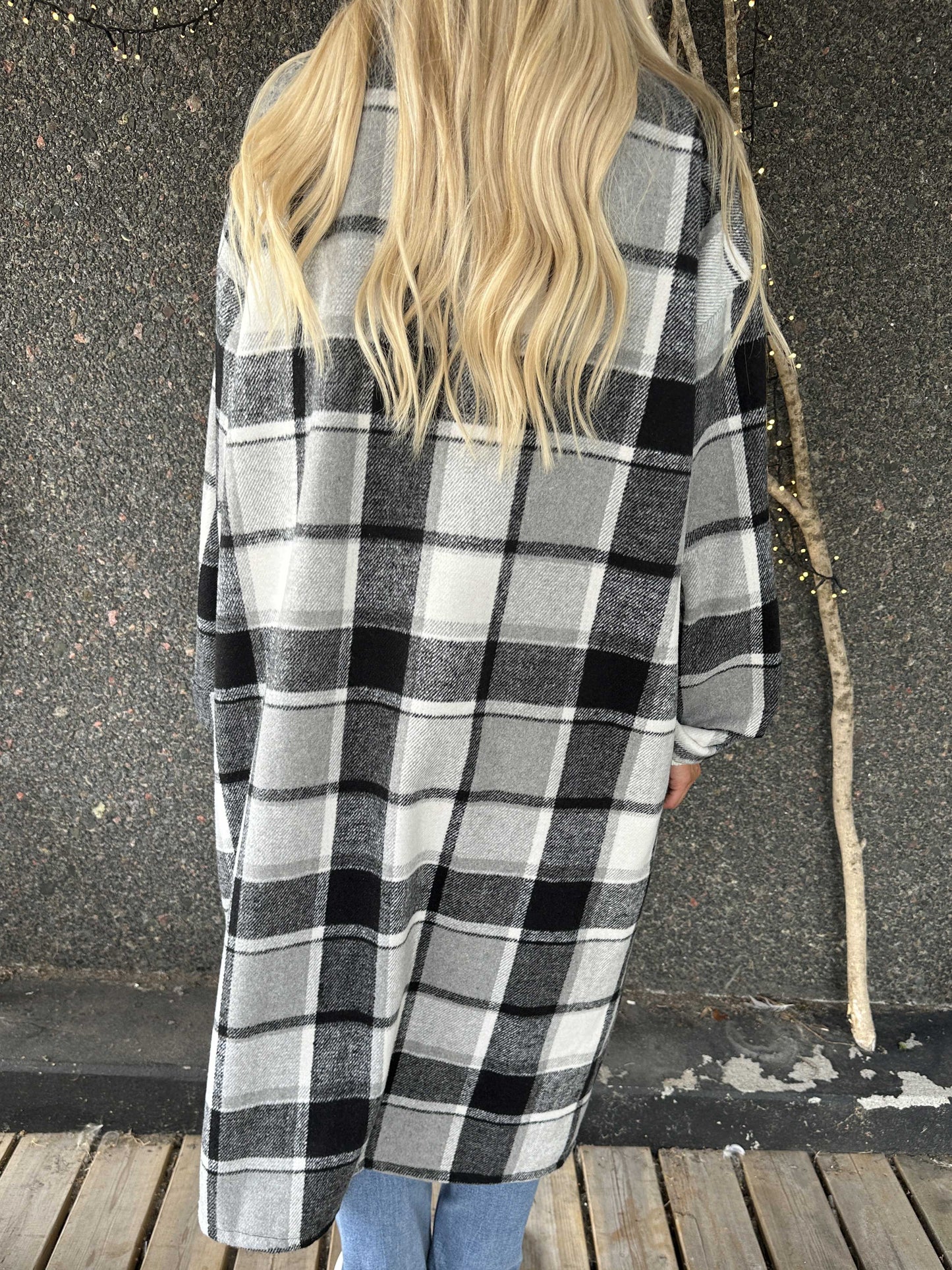 Karolyn | Kariertes Viskose-Hemdkleid