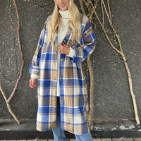 Karolyn | Kariertes Viskose-Hemdkleid