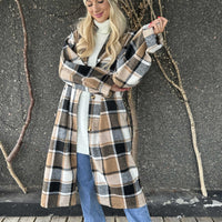 Karolyn | Kariertes Viskose-Hemdkleid