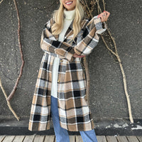 Karolyn | Kariertes Viskose-Hemdkleid