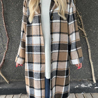 Karolyn | Kariertes Viskose-Hemdkleid