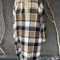 Karolyn | Kariertes Viskose-Hemdkleid