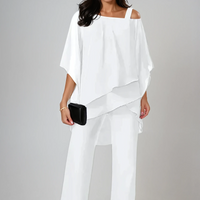 Angie | lässiges zweiteiliges Set, kombiniert im Lagen-Look.