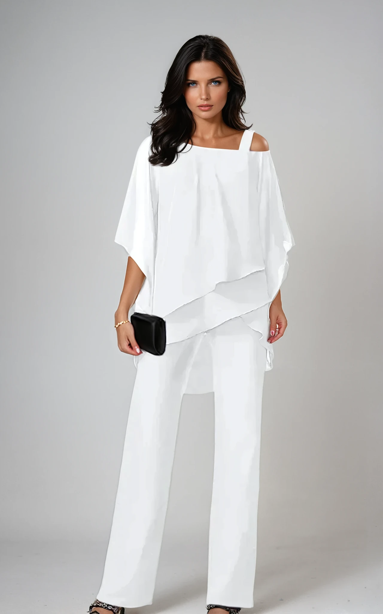 Angie | lässiges zweiteiliges Set, kombiniert im Lagen-Look.