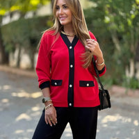 Scarly | Strick-Set mit Strickjacke und Hose