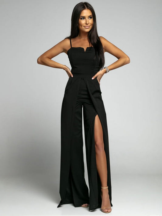 Elodie | Eleganter schwarzer Overall