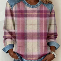 Ariana | Bequemes Sweatshirt im Retro-Jeans-Stil