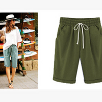 Alexandria | Lässige Übergrößen-Shorts mit elastischem Bund