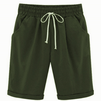 Alexandria | Lässige Übergrößen-Shorts mit elastischem Bund