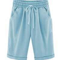 Alexandria | Lässige Übergrößen-Shorts mit elastischem Bund