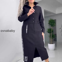 Nea | Langarmkleid mit Schlitz