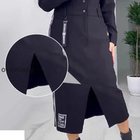 Nea | Langarmkleid mit Schlitz