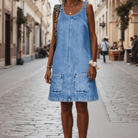 Caroline | klassisches Damenkleid, Midi-Länge, zeitlos elegant.