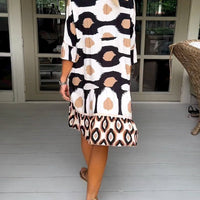 Lev | Abstraktes, mehrstufiges Minikleid