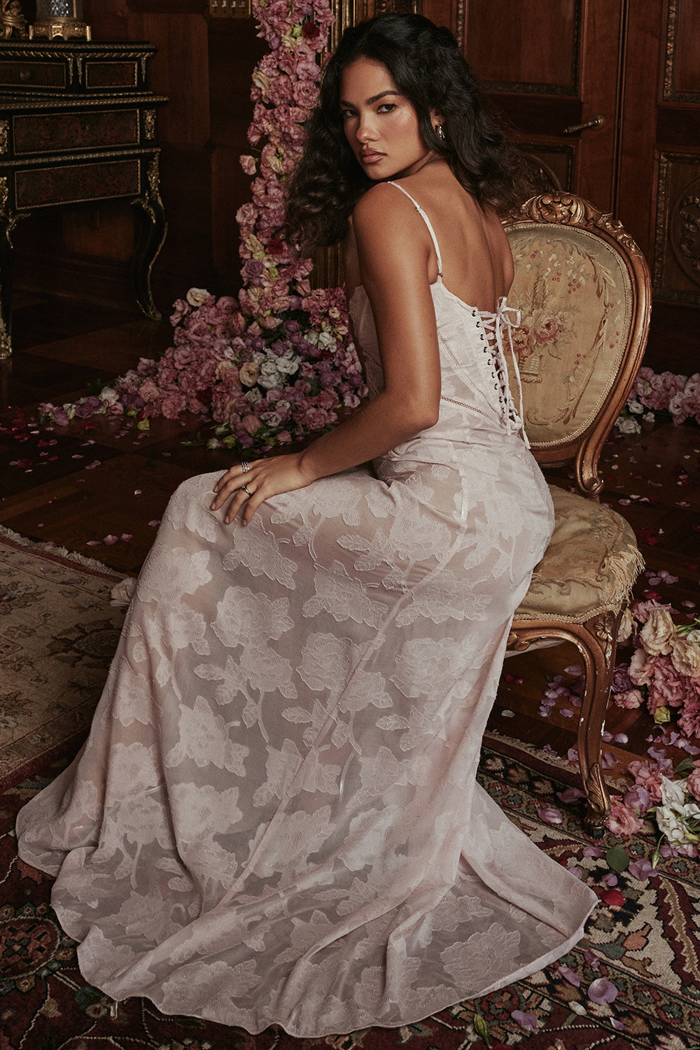 Sadie | Langes ärmelloses Kleid mit klassischem Design