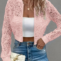 Marlia | Crop Lace Bomberjacke