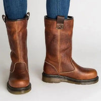 Sheena | Gefütterte Winterlederstiefel