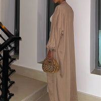 Francesca | modisches Set mit Kimono und Rock in Maxi-Länge