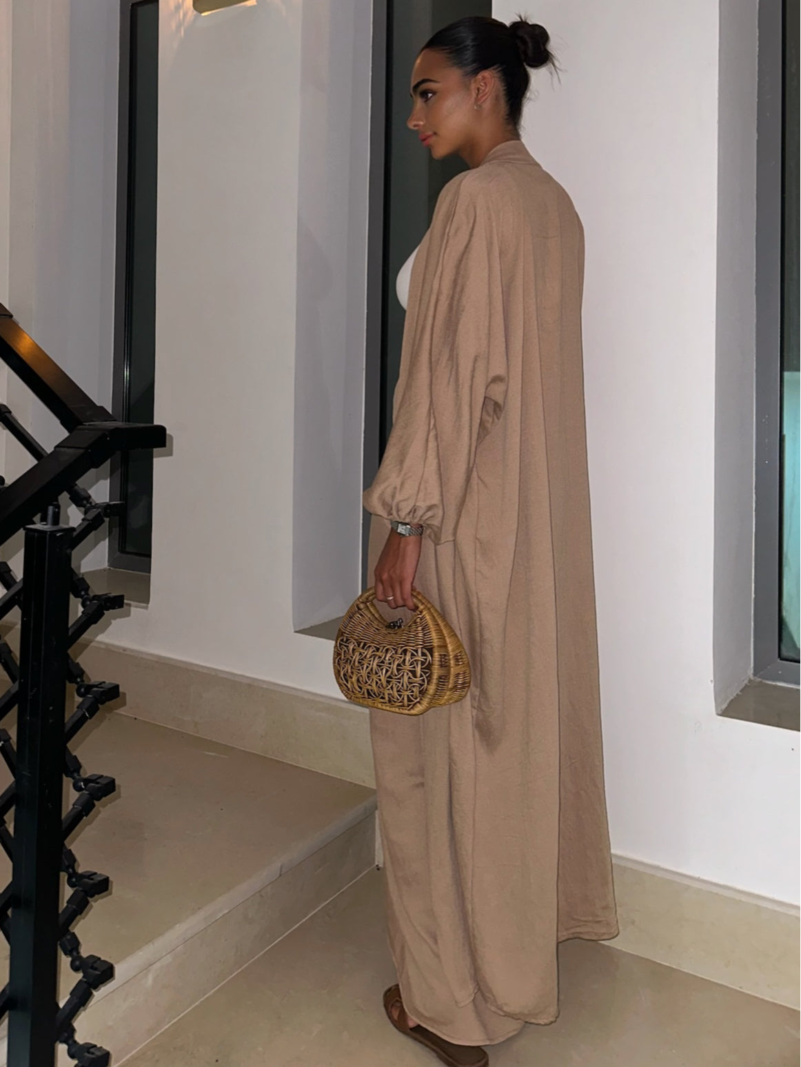 Francesca | modisches Set mit Kimono und Rock in Maxi-Länge