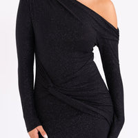 Moarie | Glänzendes Maxikleid