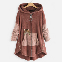 Novia | Kuschelweicher Plüsch-Hoodie mit Print