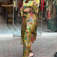 Avie | Mantel und Hose mit Revers und Knopfleiste für Damen