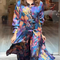 Avie | Mantel und Hose mit Revers und Knopfleiste für Damen