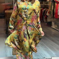 Avie | Mantel und Hose mit Revers und Knopfleiste für Damen