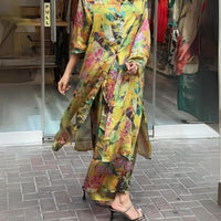 Avie | Mantel und Hose mit Revers und Knopfleiste für Damen