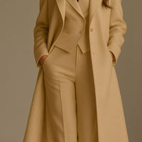 Shairra | Blaues Set aus Mantel und Anzug