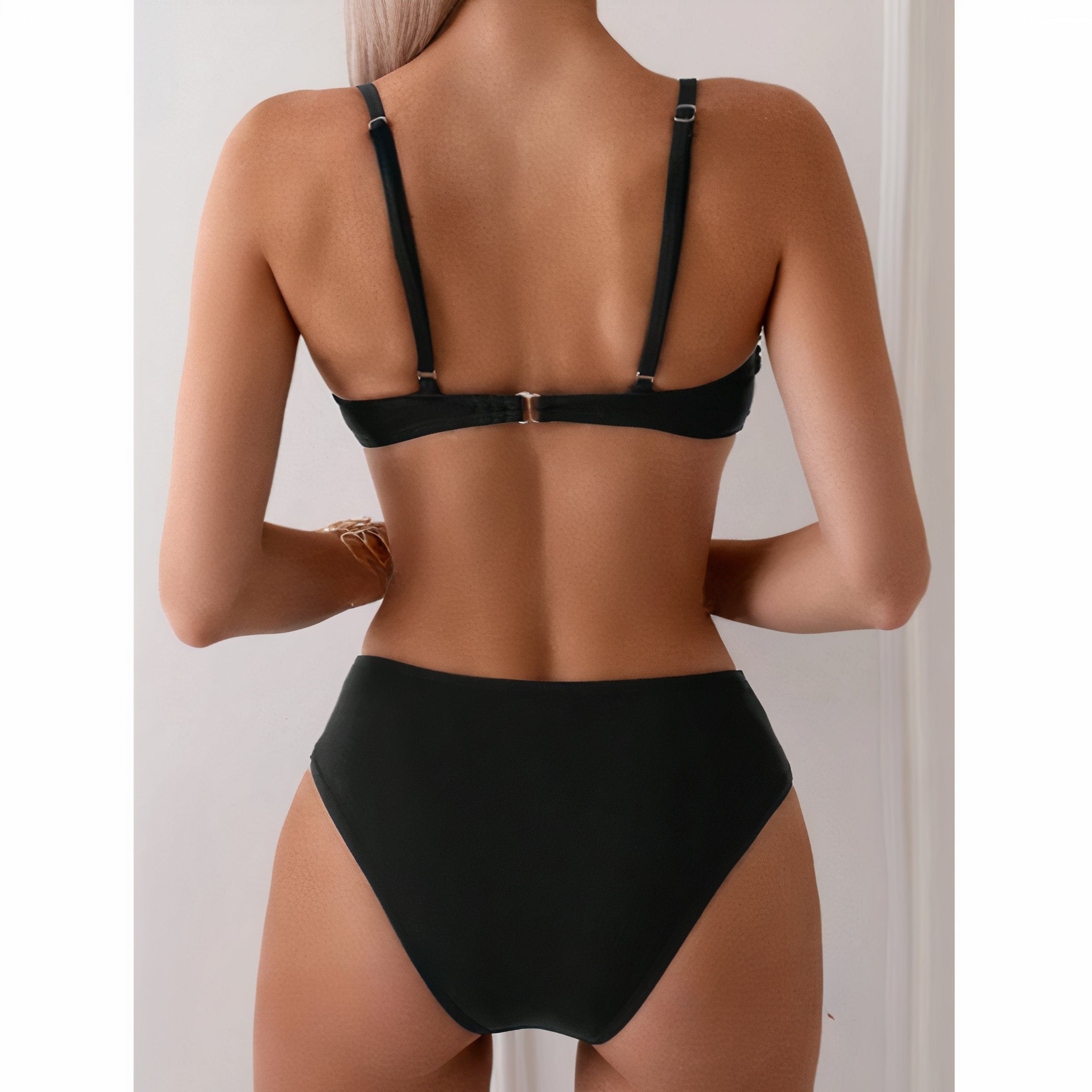 Zariah | Strahlendes goldenes Bikini-Set für Damen