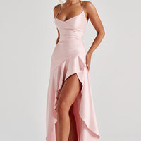 Isabella | Stilvolles Maxi-Kleid mit raffinierten Rüschen