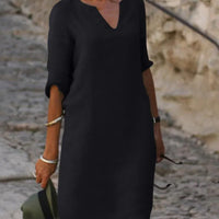 Rosetta | Stilvolles Kleid mit elegantem V-Ausschnitt