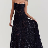 Sadie | Langes ärmelloses Kleid mit klassischem Design