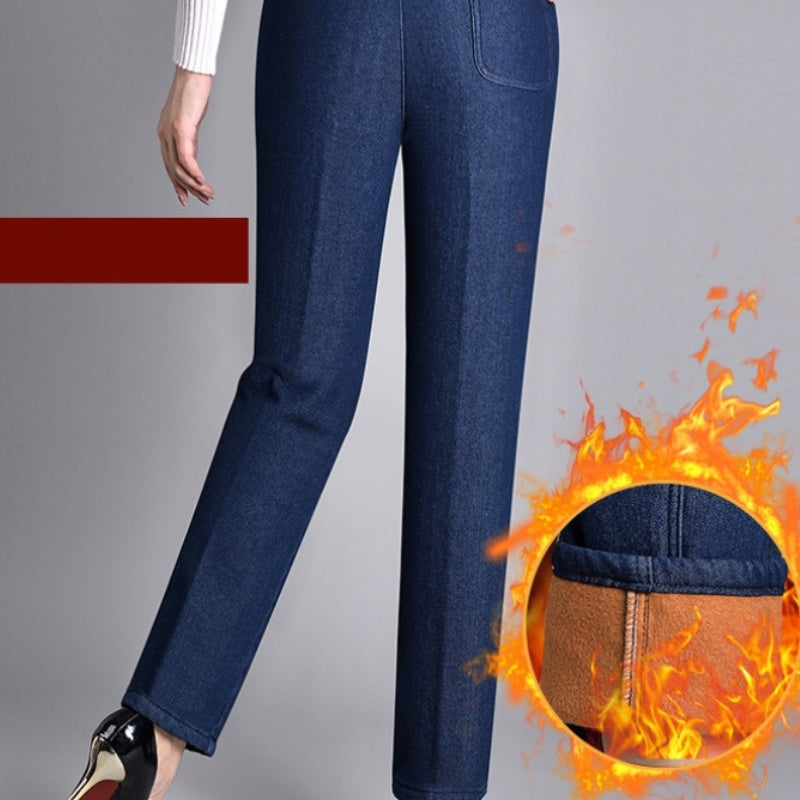 Jenni | Denim-Hose mit elastischer Taille und Taschen