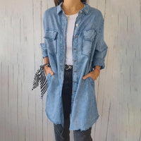 Celine™ | Bequeme Damenjacke im Faux-Denim-Stil