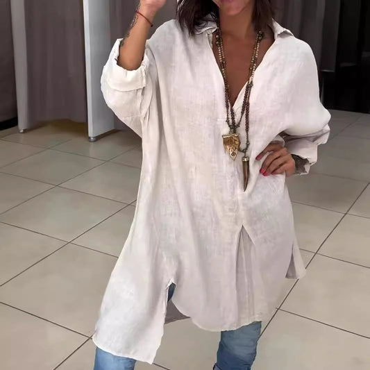 Alina™ | Schlichte Leinentunika für jeden Anlass
