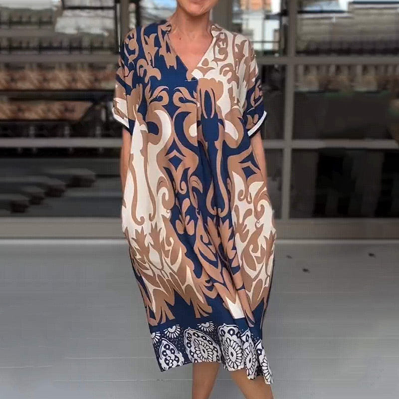 Bherta | Stilvolles Midikleid mit fließendem Design